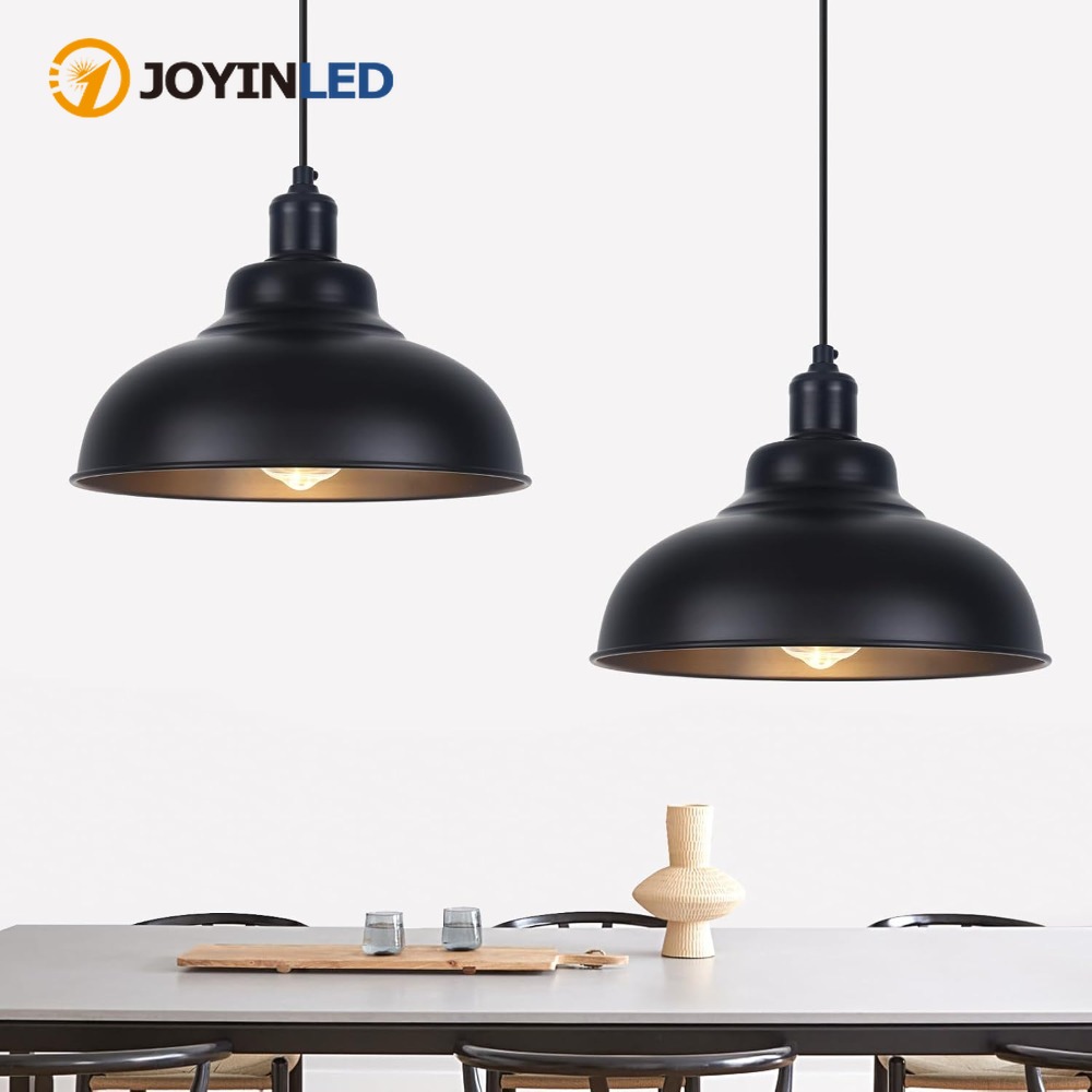 Kitchen Appliances Vintage - JOYINLED Retro Black Pendant Light Industrial