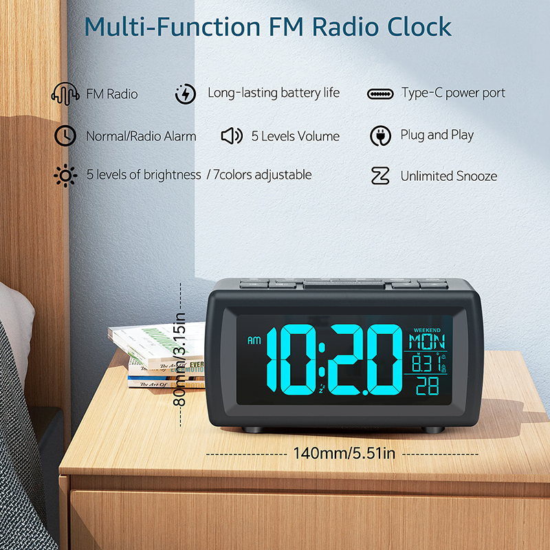 FM Radio Alarm Clock Retro Dig – Kitchen Appliances Vintage recenzja i cena