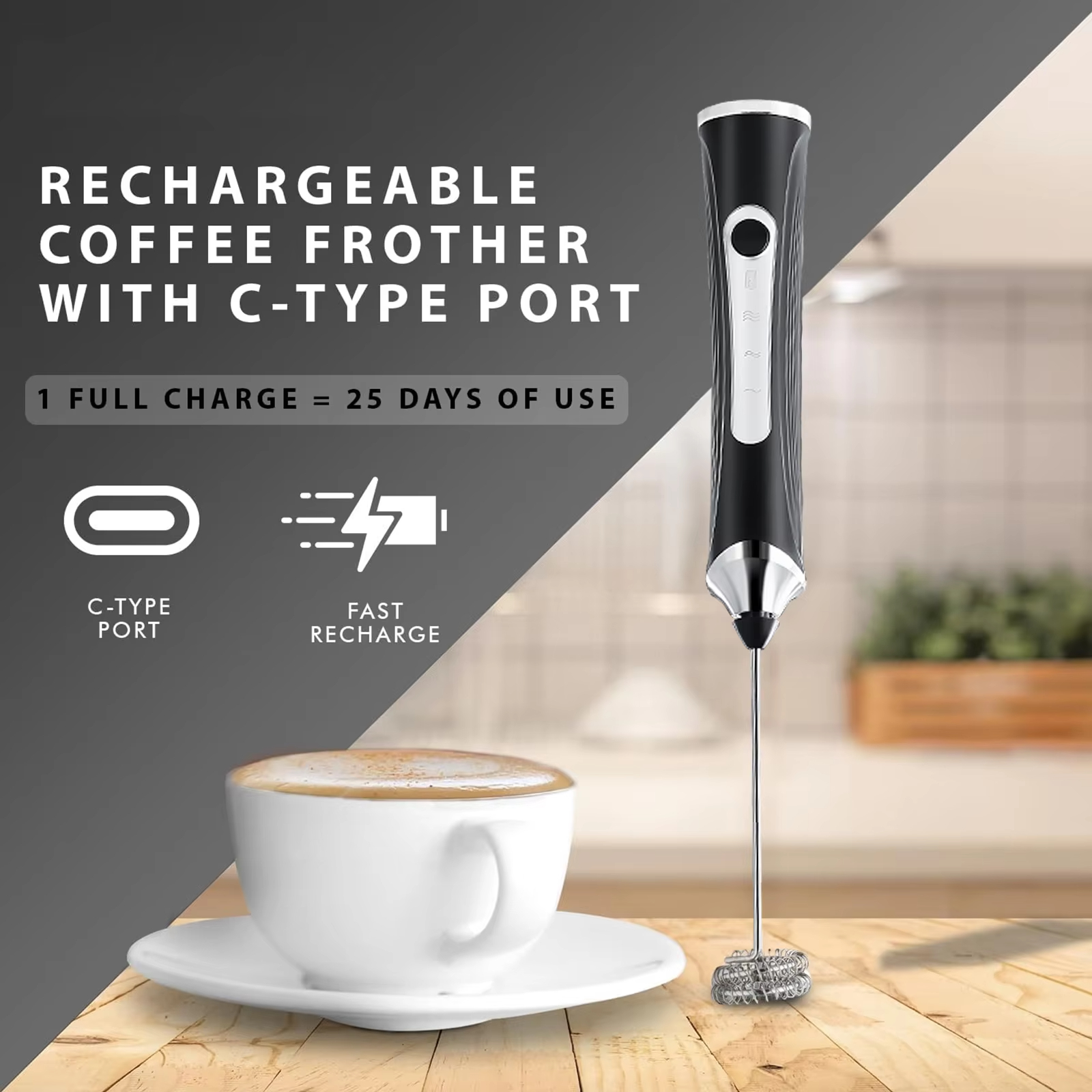 Electric milk frother, milk co – Kitchen Appliances B&Q recenzja i cena