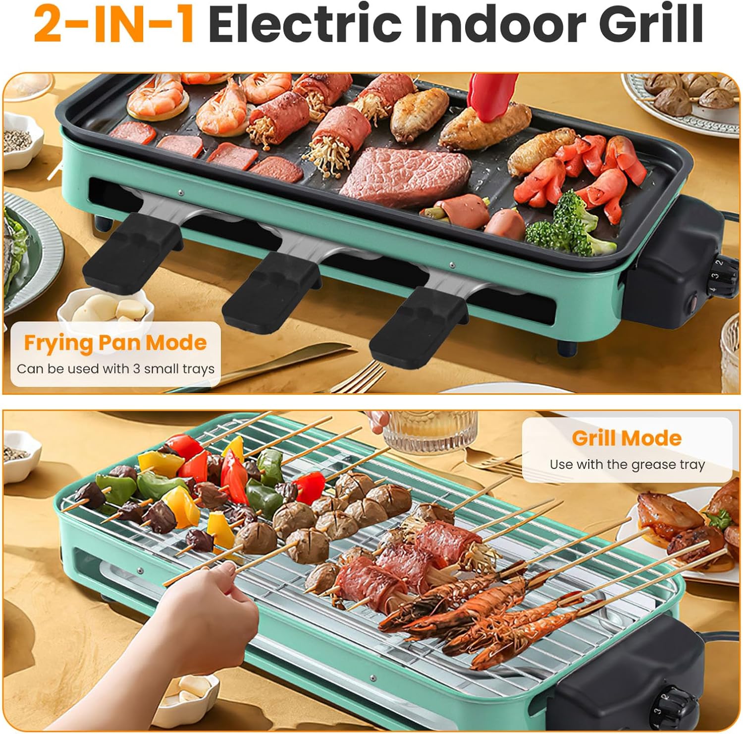1500W Electric Indoor Grill,2  – Raclette Grill Table recenzja i cena
