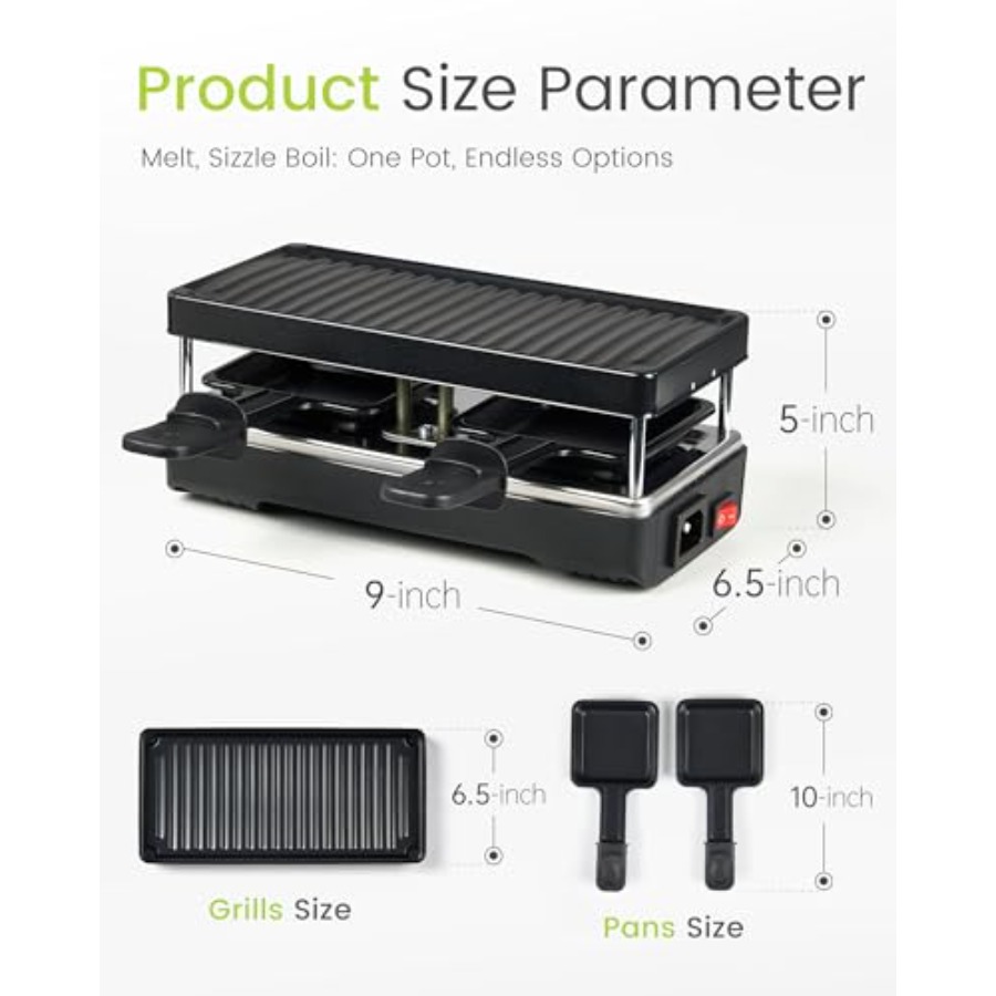 2-Person Raclette Table Grill  – Raclette Grill Table recenzja i cena