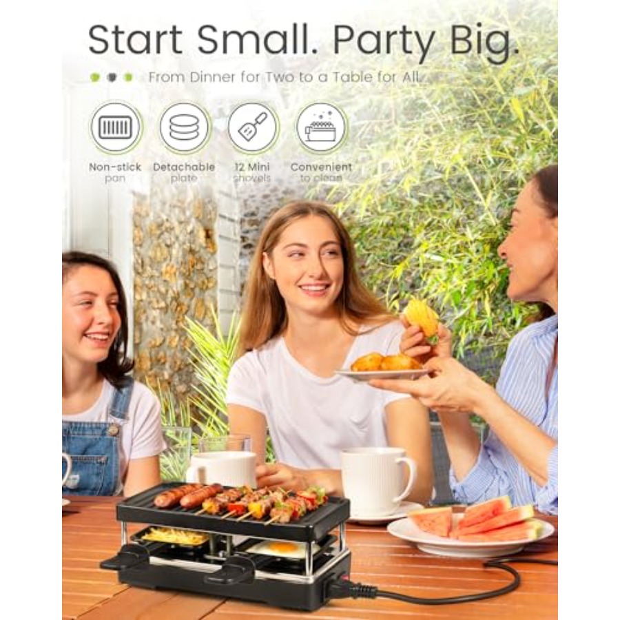 2-Person Raclette Table Grill  – Raclette Grill Table recenzja i cena