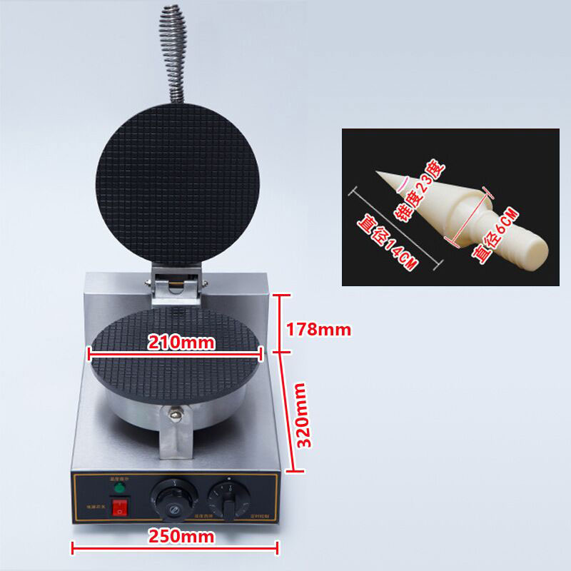 Commercial Ice Cream Cone Make – Crepe Maker Non Stick recenzja i cena