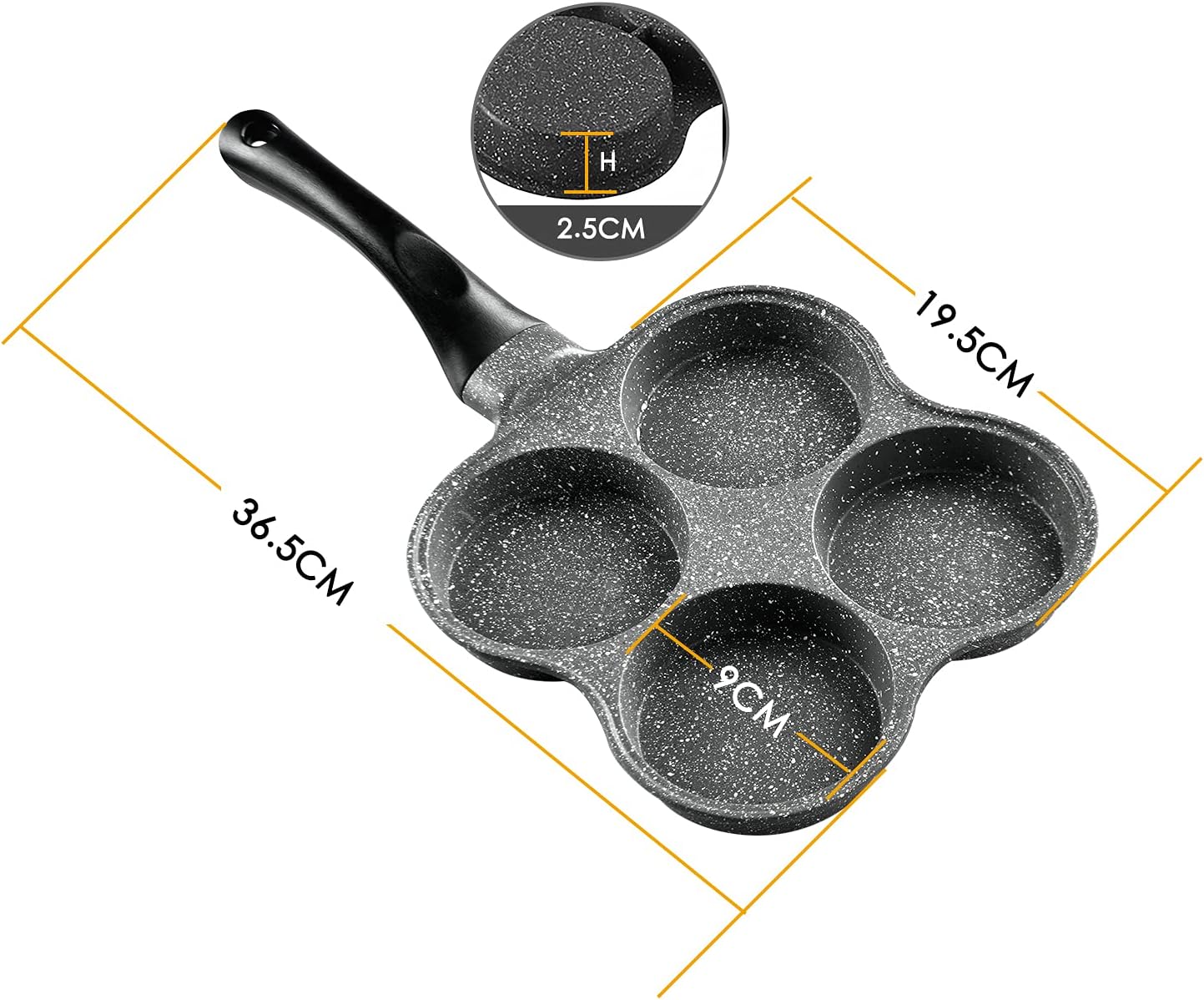 Nonstick Egg Frying Pan 4-Cup  – Crepe Maker Non Stick recenzja i cena