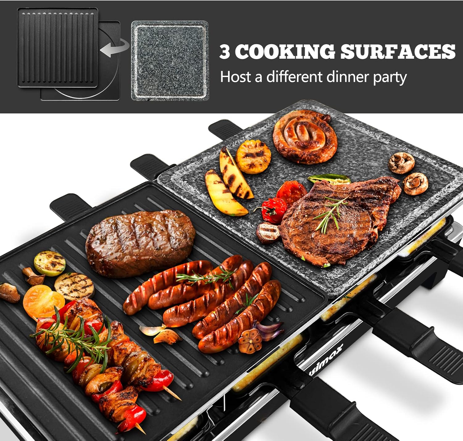 Raclette Table Grill,    Indoo – Raclette Grill Table recenzja i cena