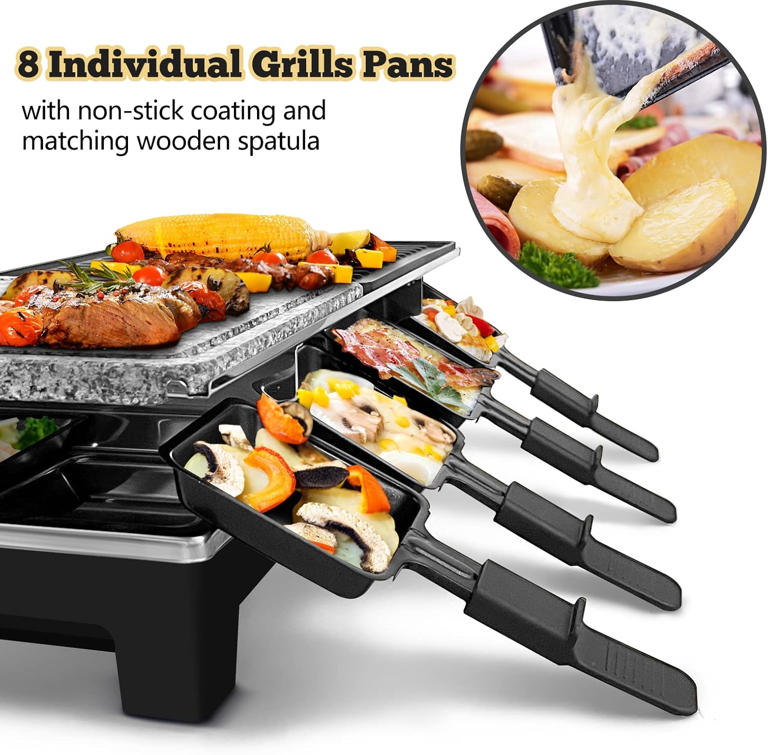 Raclette Table Grill,    Indoo – Raclette Grill Table recenzja i cena