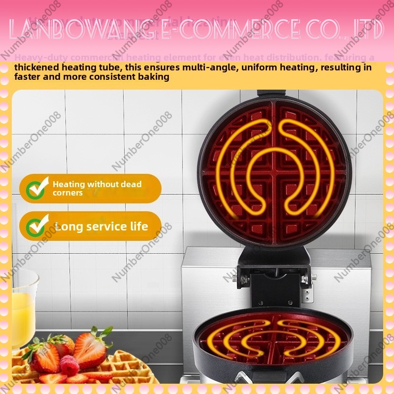 Rotating Waffle Maker Griddle  – Crepe Maker Non Stick recenzja i cena
