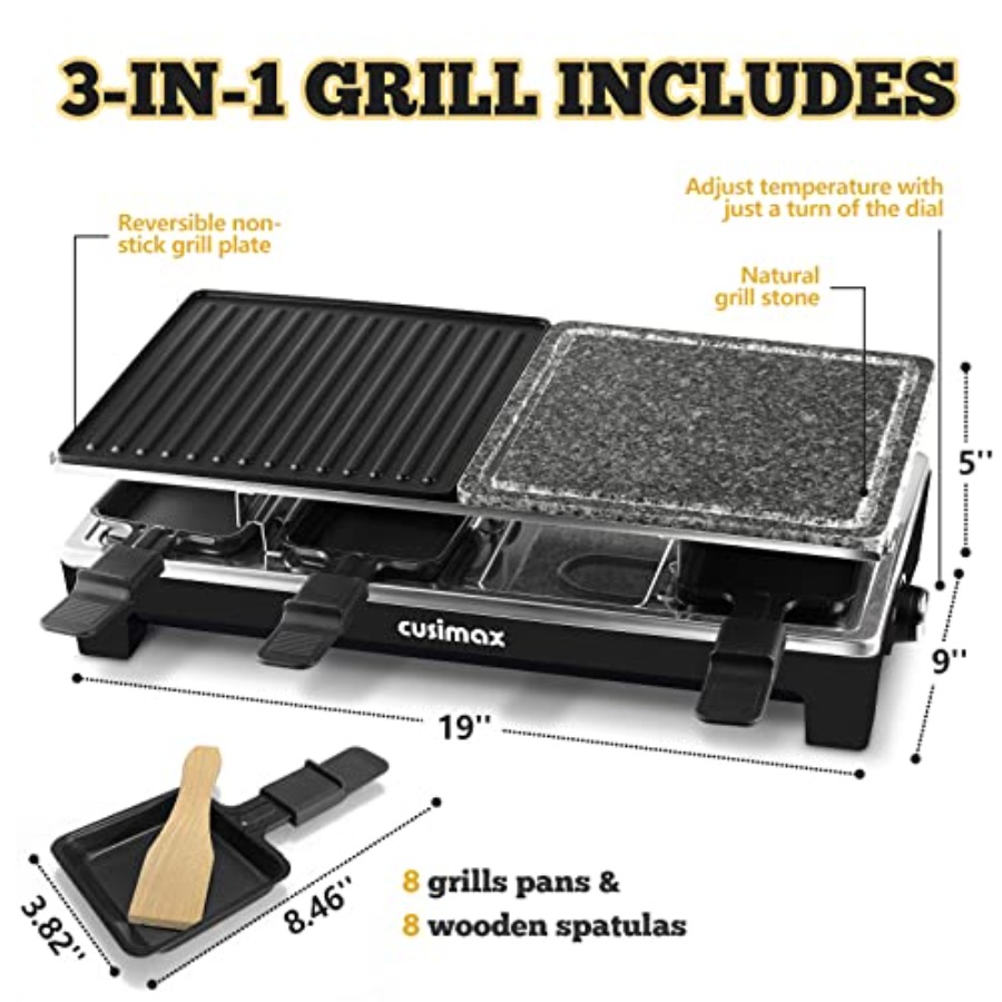 Raclette Table Grill Indoor Gr – Raclette Grill Table recenzja i cena