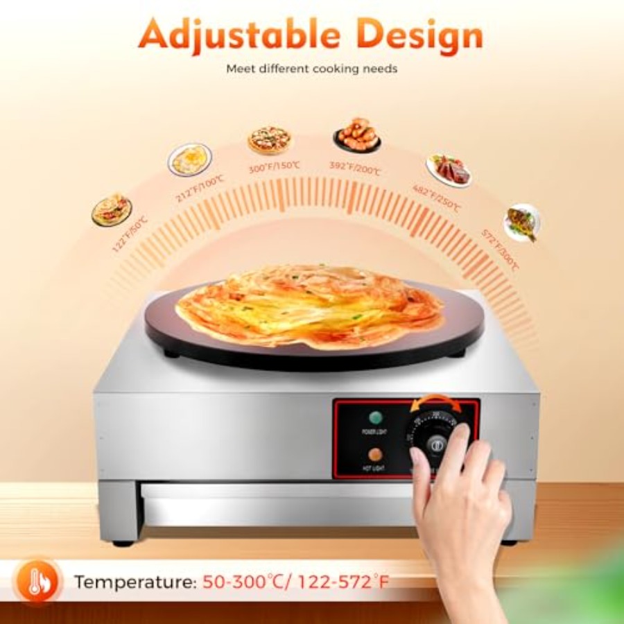 15.75inch Commercial Electric  – Crepe Maker Non Stick recenzja i cena