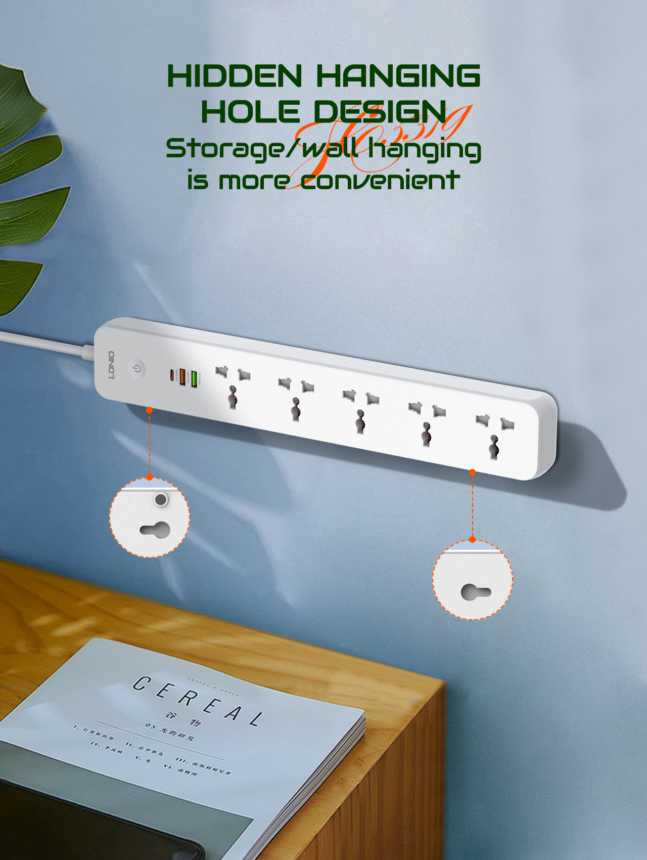 LDNIO 2500W Power Strip with 5 – Kitchen Appliances Uk recenzja i cena